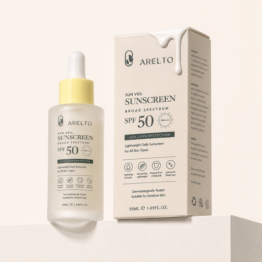 Arelto Sun Veil — SPF 50+ Broad Spectrum Sunscreen, 50ml